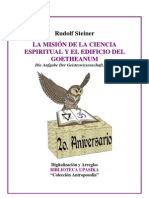 Rudolf Steiner - Mision Ciencia Espiritual Y El Goetheanum