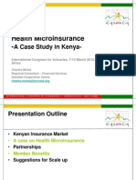 Health Microinsurance - : A Case Study in Kenya