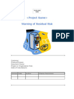 example of residual risk section in a technical file