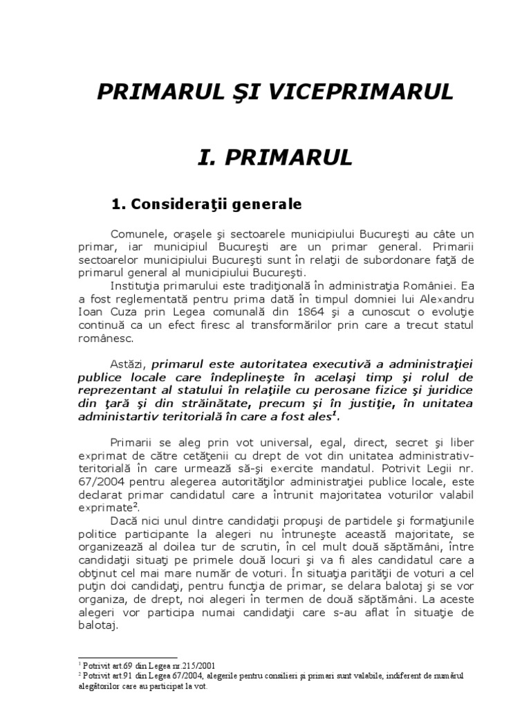 Primarul | PDF
