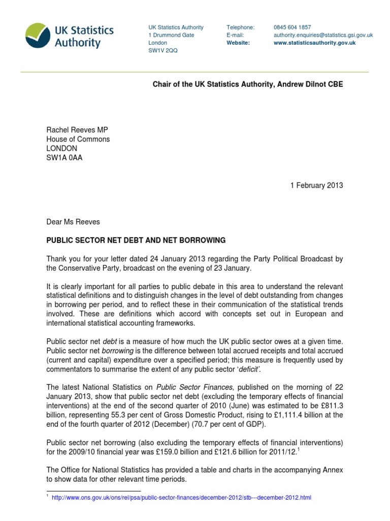 Letter To Rachel Reeves | PDF | Finance & Money Management | Politics