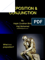 Preposition & Conjunction: by Hajah Zuraihan Binti Haji Mohamed