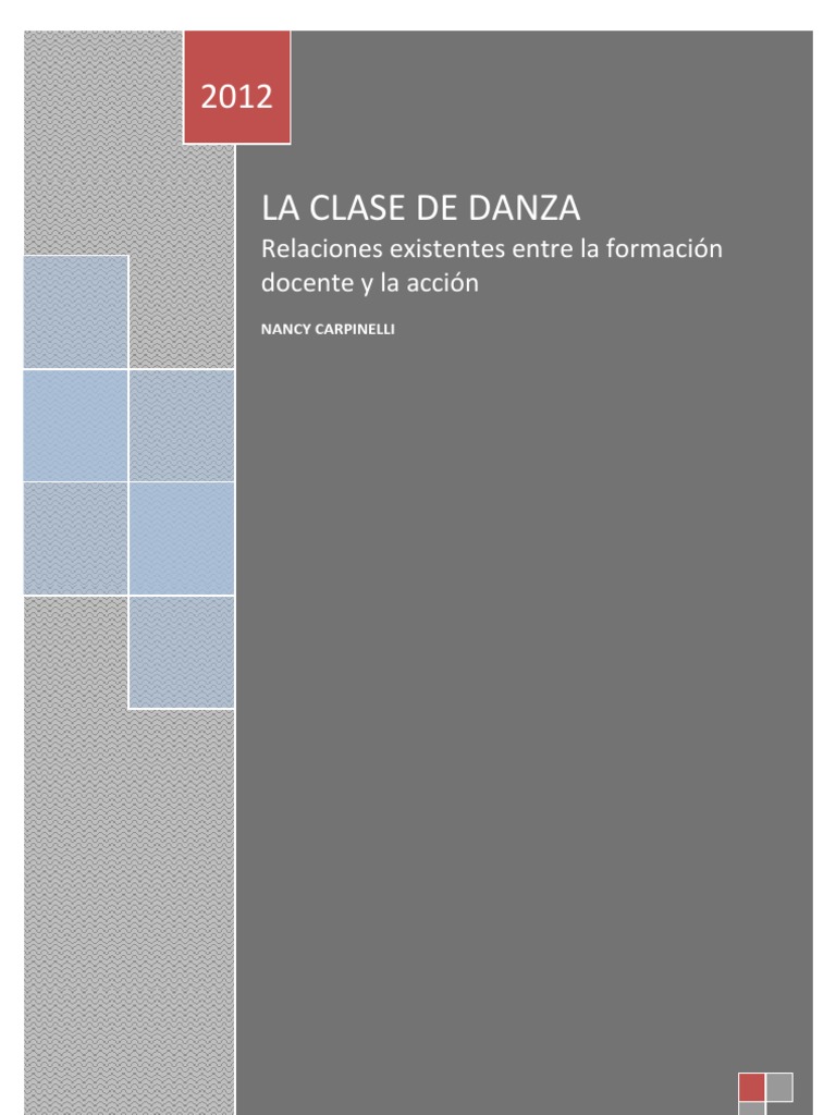 Prácticas Docentes en Clases de Danza | PDF | Educación primaria ...