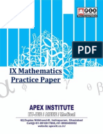 Class IX-Mathematics-C.B.S.E.-Practice-Paper