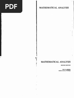 洋書 MATHEMATICAL ANALYSIS APOSTOL Mathematical Analysis: 2nd Ed *** Ref 0-201-002 by T.M.