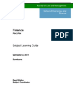 Finance:subject Guide