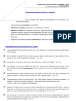 Ecuaciones y sistemas 3o ESO: 49 problemas