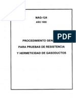 Nag 124 Prueba Resitencia y Hemeticidad de Gasoductos PDF