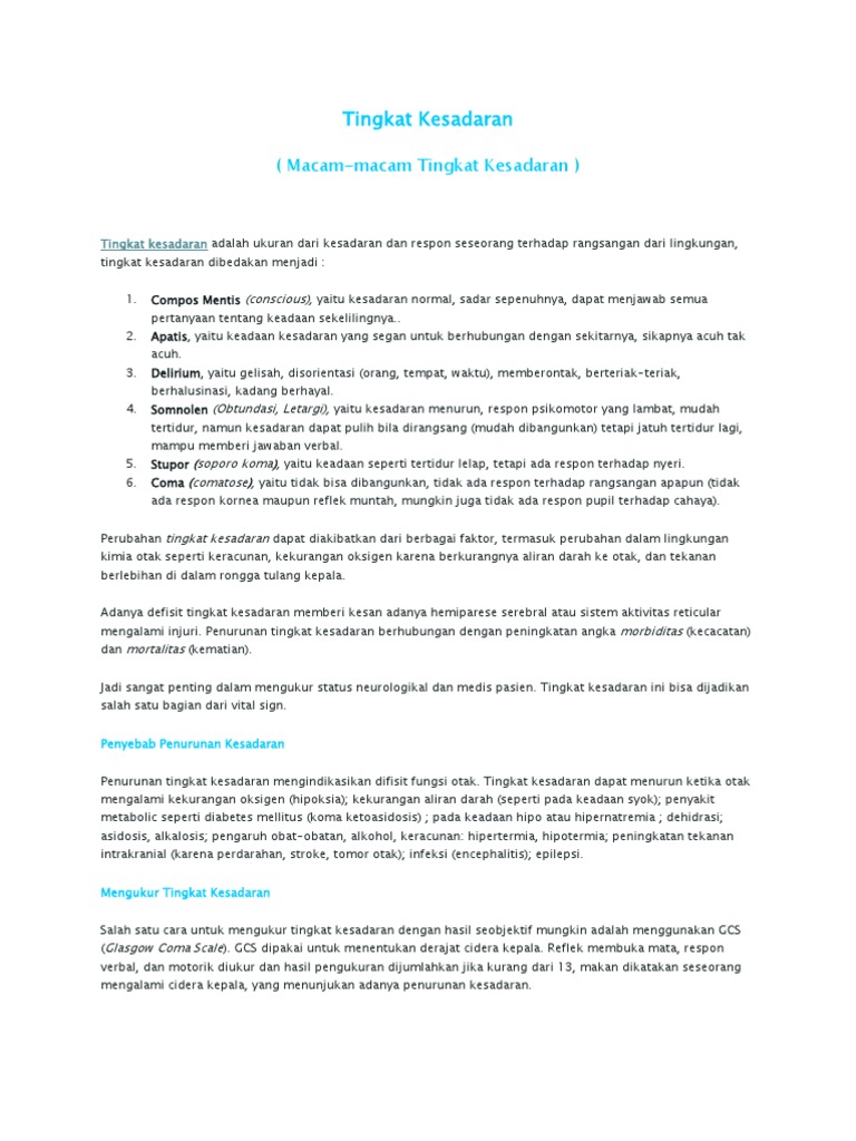 Tingkat Kesadaran Pdf