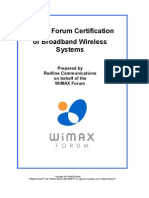 Wimax Forum Certification of Broadband Wireless Systems