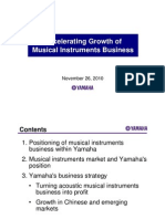 Growth of Music Instruments -- Yamaha