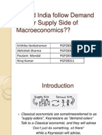 Should India Follow Demand Side or Supply Side of Macroeconomics??