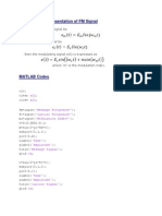 FM & AM Matlab Codes