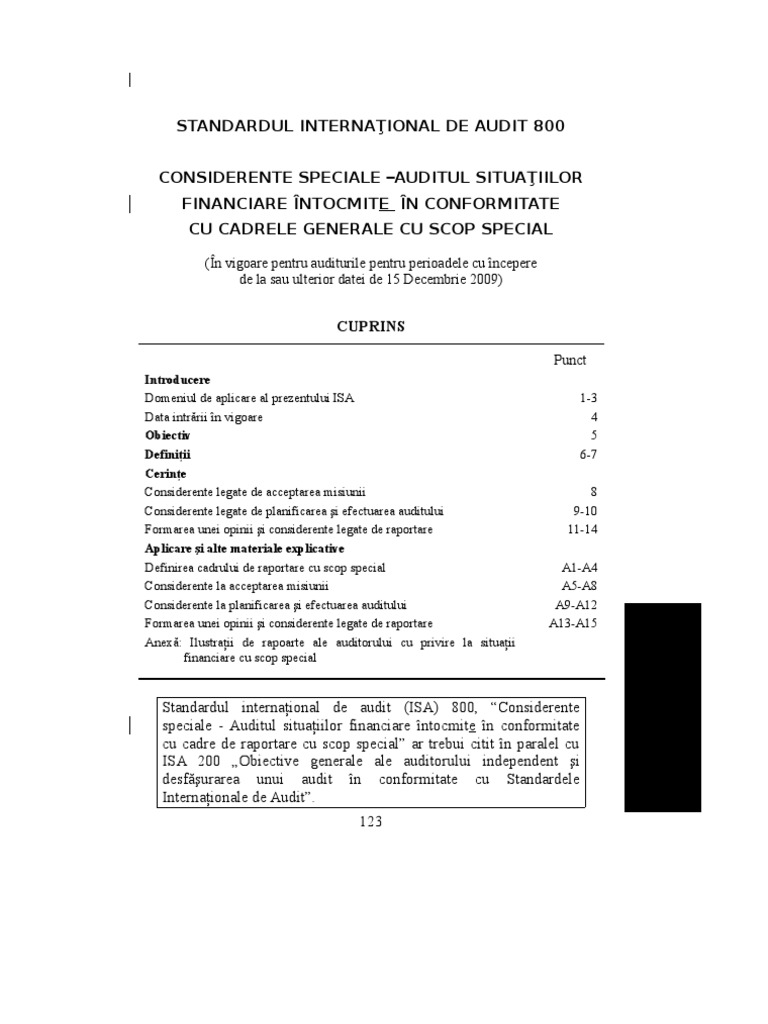 Isa 800 | PDF