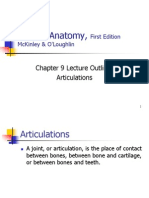 Human Anatomy,: Chapter 9 Lecture Outline: Articulations