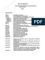 Ds-015-2006 Reglamento Para La Proteccion Ambiental