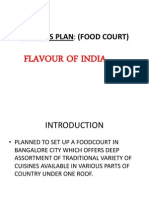 Business Plan: (Food Court) : Flavour of India