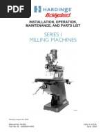 Download Bridgeport Series I milling machne repair manual by kxkvi1274502 SN123400114 doc pdf