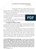 Incidencia Del Derecho Civil en El Derecho Del Trabajo