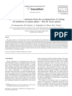 Quantification of emissions from the co-incineration of cutting
oil emulsions in cement plants – Part II