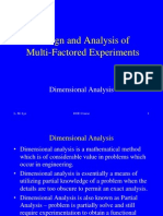 DOE Course Part 13 - Dimensional Analysis