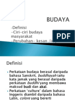 Definisi Budaya