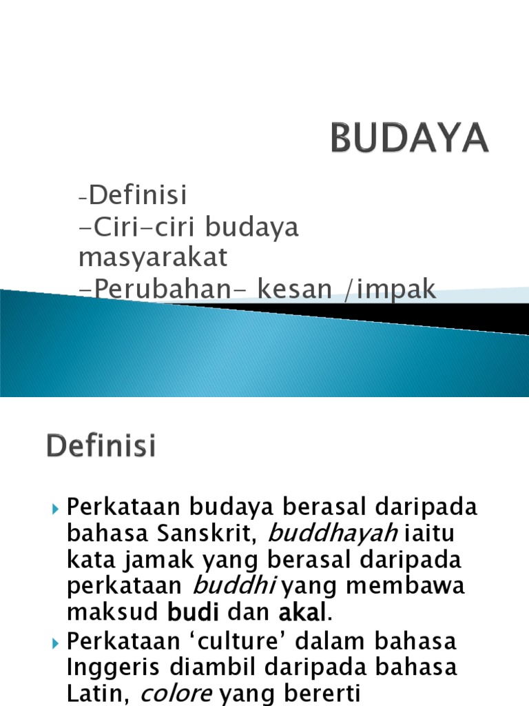 Definisi Budaya Pdf