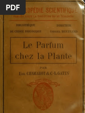 le parfum chez la plante pdf distillation huile essentielle