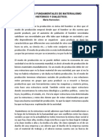 PRINCIPIOS FUNDAMENTALES DE MATERIALISMO HISTÓRICO Y DIALECTICO