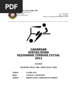 Kertas Kerja Pertandingan Futsal