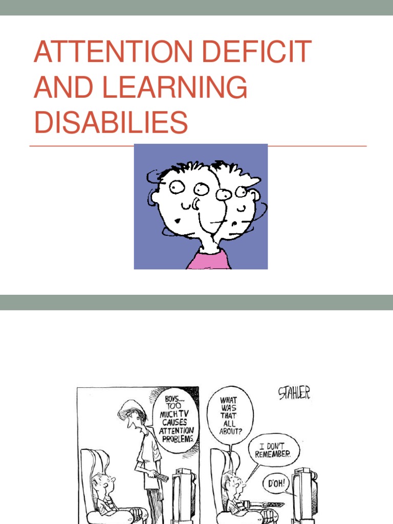 ADHD and Learning Disabilities Overview | PDF | Learning Disability ...
