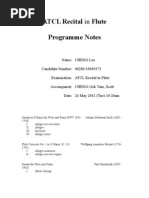 Programme Notes of LEE