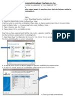 how to combine multiple exam view tests into one