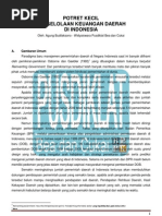 Download Potret Kecil pengelolaan keuangan daerah di Indonesia oleh Agung BL by addiviakarina SN123437885 doc pdf