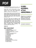 Download KAMU NORMAL ATAU ABNORMAL by mendatu SN123440261 doc pdf