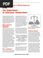 Interpass Temperature Welding