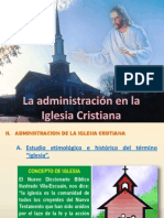 Administracion de La Iglesia Cristiana