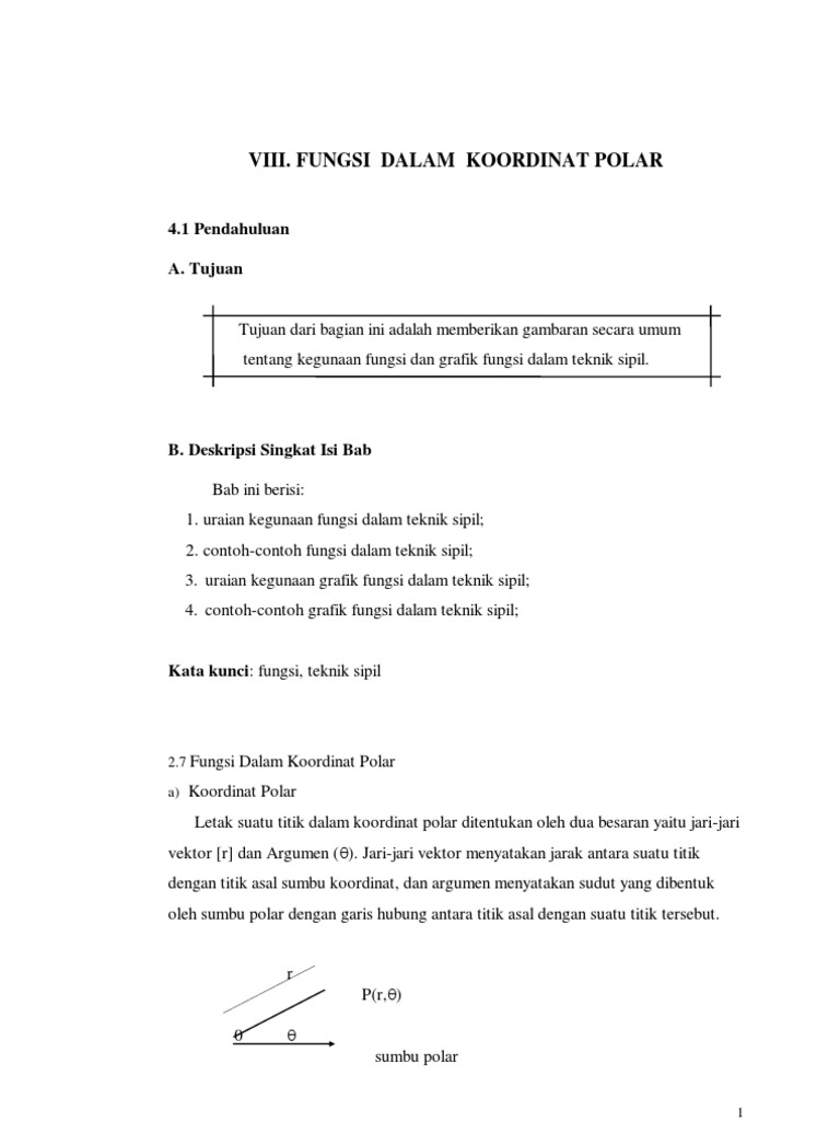 Fungsi Dalam Koordinat Polar Pdf