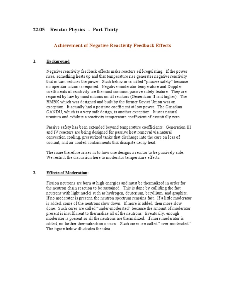 Negative Reactivity in Reactor Design | PDF | Nuclear Reactor | Neutron