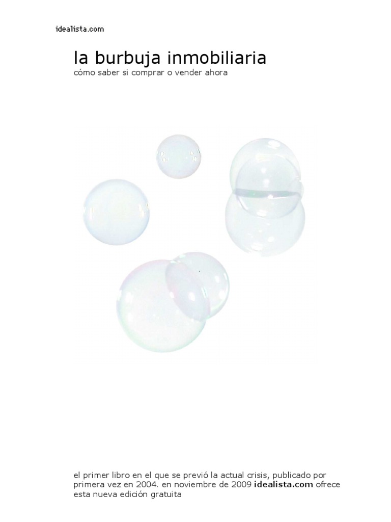 La Burbuja Inmobiliaria Valoración de inmuebles España