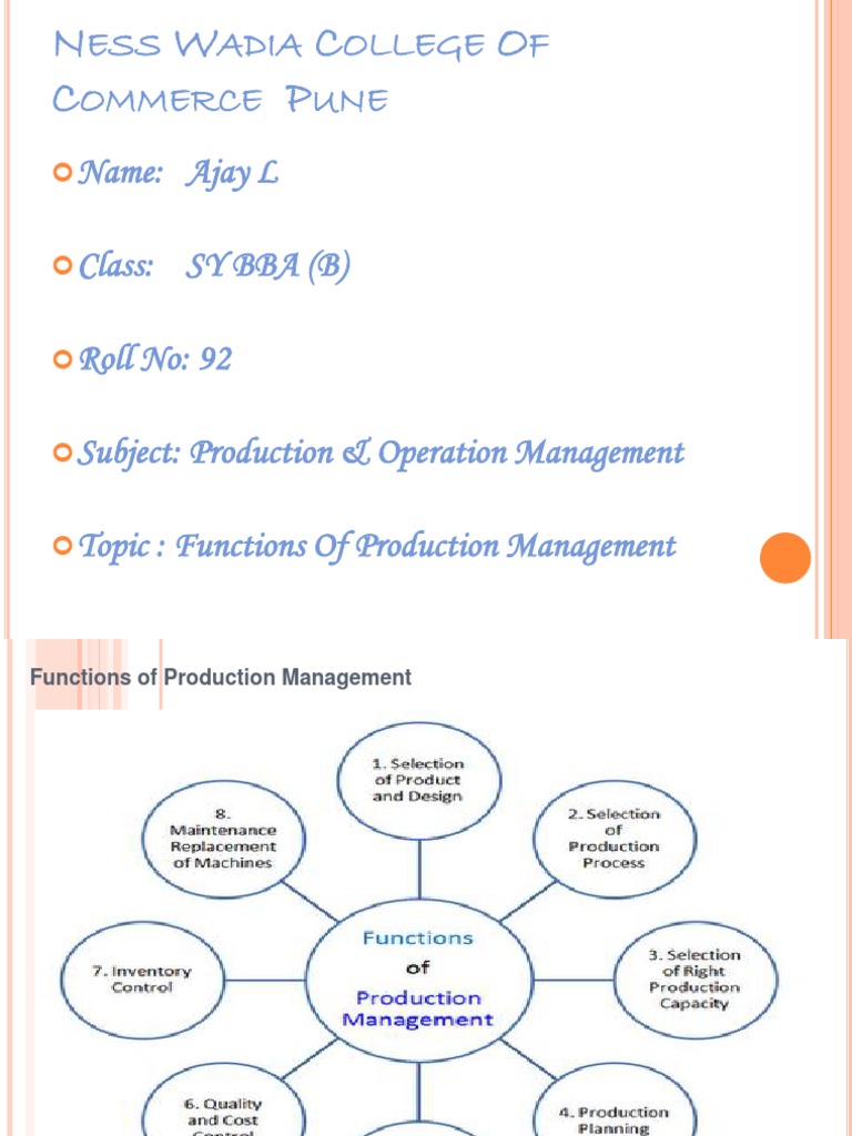 Production & Operations Management | PDF | Operations Management