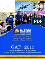 2013 GITAM (GAT) Brochure