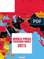 Reporters Without Borders - PRESS FREEDOM INDEX 2013