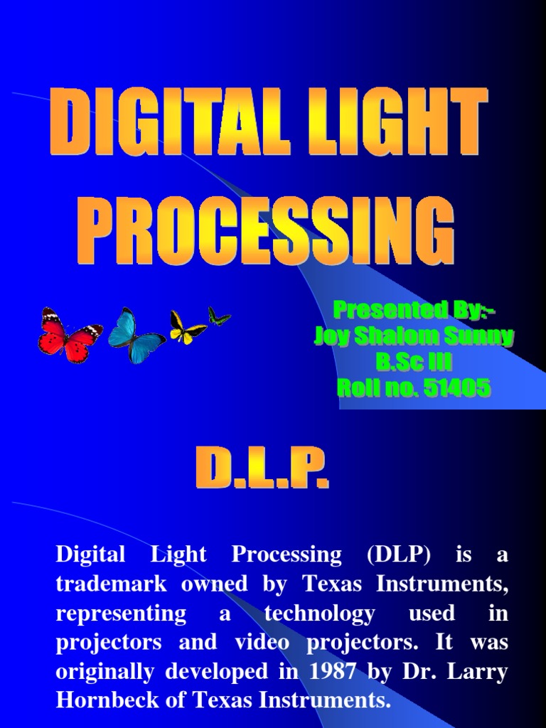 digital light processsing ppt Film And Video Technology Electronics