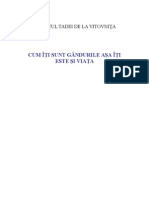 STAREŢUL TADEI DE LA VITOVNIŢA - CUM IŢI SUNT GANDURILE AŞA IŢI ESTE ŞI VIAŢA