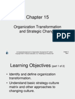 Organization Transformation and Strategic Change: An Experiential Approach To Organization Development 8 Edition