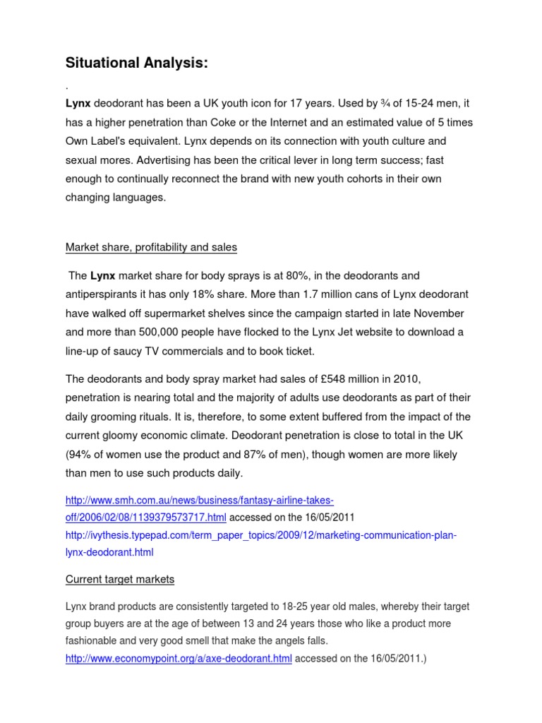 Lynx Deodorant Rebranding Strategy | PDF | Advertising | Retail