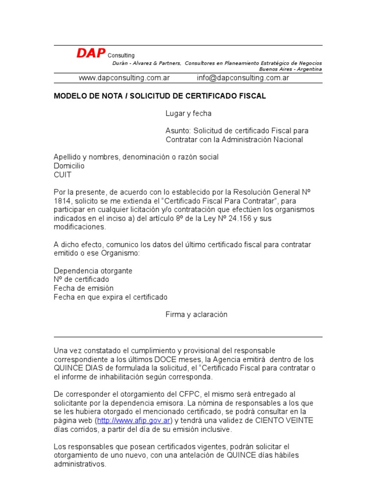Solicitud de Certificado Fiscal | PDF | Gobierno