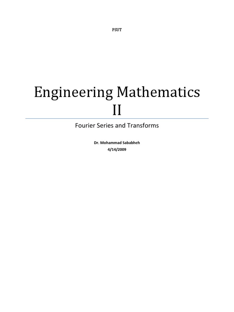 Fourier Series and Transforms | PDF | Trigonometric Functions | Sine