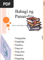 Bahagi NG Pananalita